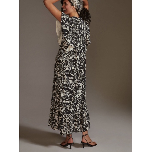 Anthropologie Maeve Cassandra Maxi Dress Sz Large - Picture 3 of 8